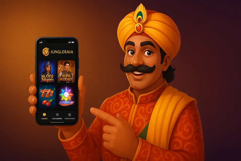 JungleRaja mobile casino experience on smartphone in India
